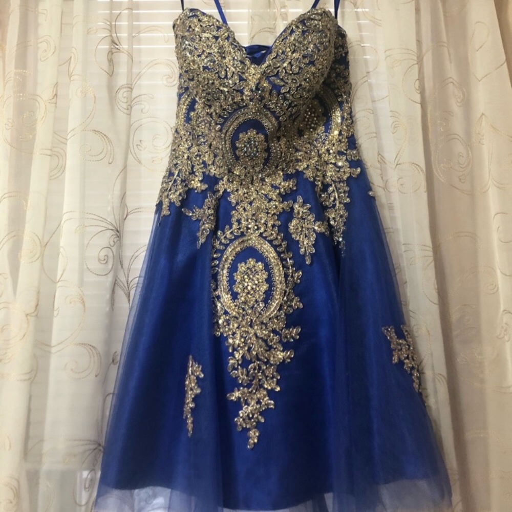 Beaded Corset Back Sweetheart Cut Short Prom Dress